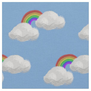 Endlose Regenbogen-gemustertes Gewebe Stoff