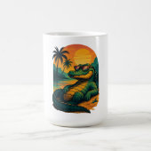 Endlose Sommerkrokodile - Retro Kaffeetasse (Mittel)