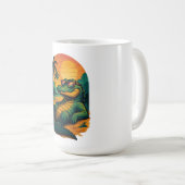 Endlose Sommerkrokodile - Retro Kaffeetasse (VorderseiteRechts)