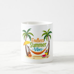 Endlose Sommervibes Tropische Tasse