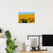 Endlose Sonnenblumen Poster (Heimbüro)
