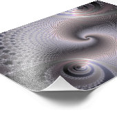 Endlose Spiralen - Fraktal Art Fotodruck (Ecke)