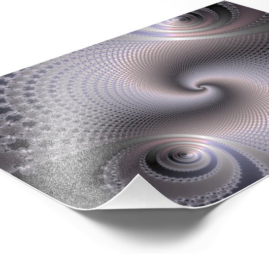 Endlose Spiralen - Fraktal Art Fotodruck (Ecke)