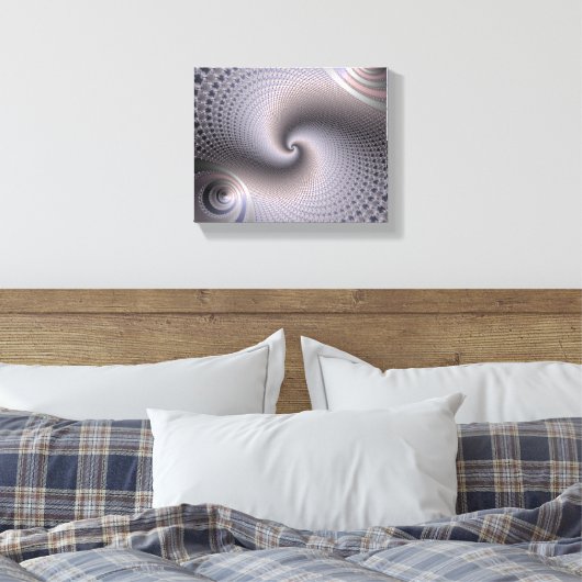 Endlose Spiralen - Fraktal Art Leinwanddruck (Insitu (Schlafzimmer))