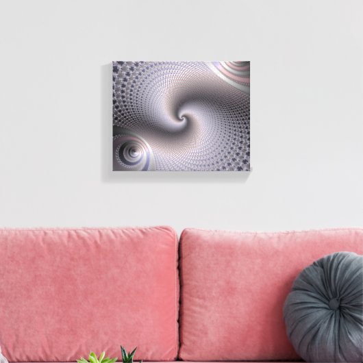 Endlose Spiralen - Fraktal Art Leinwanddruck (Insitu (Wohnzimmer))