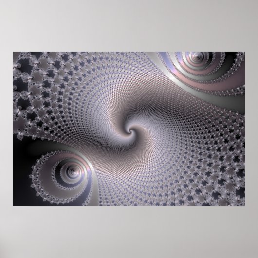 Endlose Spiralen - Fraktal Art Poster (Vorne)