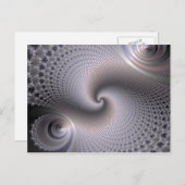 Endlose Spiralen - Fraktal Art Postkarte (Vorne/Hinten)