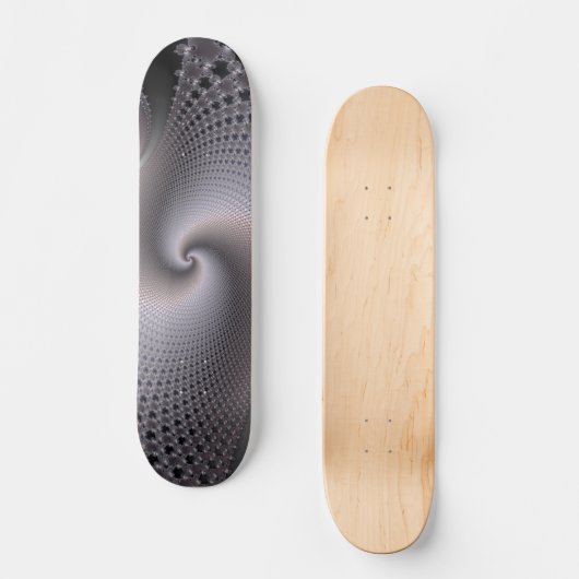 Endlose Spiralen - Fraktal Art Skateboard (Vorderseite)