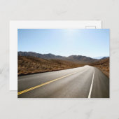 Endlose Straße | Wüstengebirge Postkarte (Vorne/Hinten)