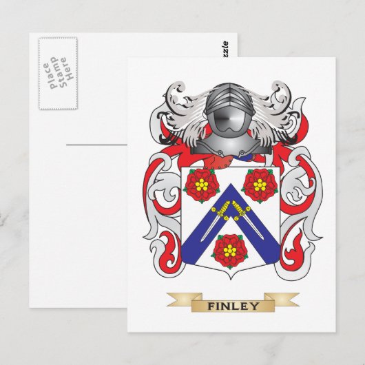 Endlose Wappen Postkarte (Vorne/Hinten)