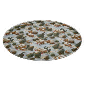 Endlose Weihnachts-Gingerbrot-Dorf Schneidebrett (Ecke)