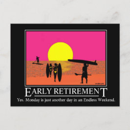 Endlose Wochenendpostkarte Postkarte