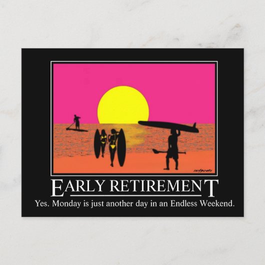 Endlose Wochenendpostkarte Postkarte (Vorderseite)