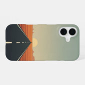 Endlose Wüstenstraße iPhone 16 Hülle (Rückseite (Horizontal))