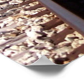 Endlose Zugspuren Poster (Ecke)