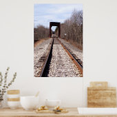 Endlose Zugspuren Poster (Küche)