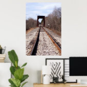 Endlose Zugspuren Poster (Heimbüro)