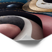 Endloser 3D-Fluss Abstracte Wandkunst Poster (Ecke)