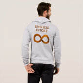 Endloser Aufwand: Der Power der Beharrlichkeit Hoodie (Schwarz voll)