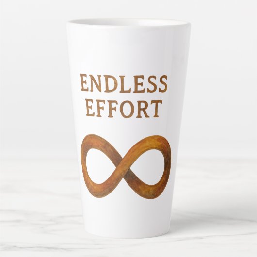 Endloser Aufwand: Der Power der Beharrlichkeit Milchtasse (Vorderseite)