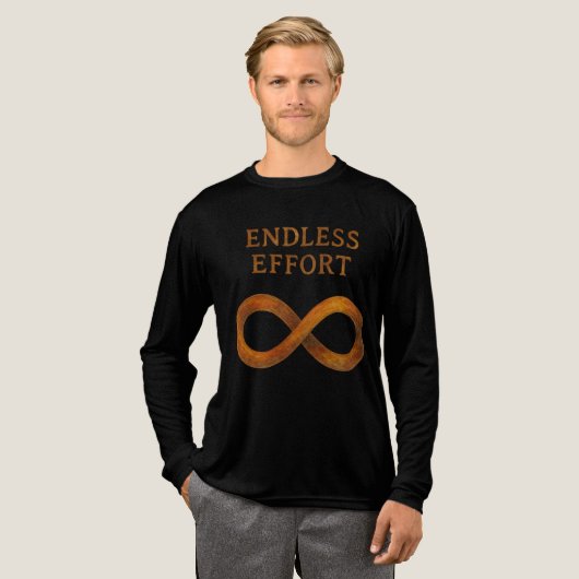 Endloser Aufwand: Der Power der Beharrlichkeit Tri-Blend Shirt (Volle Vorderseite)