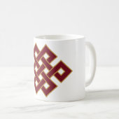 Endloser Knoten Kaffeetasse (VorderseiteRechts)