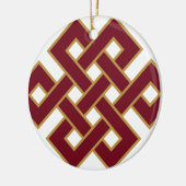 Endloser Knoten Keramik Ornament (Links)