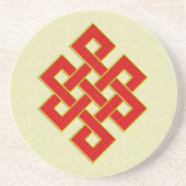 Endloser Knoten-Untersetzer Getränkeuntersetzer (Vorne)