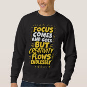 Endloser Kreativitätsfluss Sweatshirt (Vorderseite)