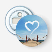 Endloser Pfad Herzförmige Cloud Flaschenöffner (Vorderseite)