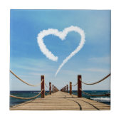 Endloser Pfad Herzförmige Cloud Fliese (Vorderseite)