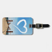 Endloser Pfad Herzförmige Cloud Gepäckanhänger (Vorderseite horizontal)