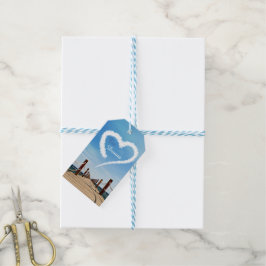 Endloser Pfad Herzförmige Cloud Geschenkanhänger