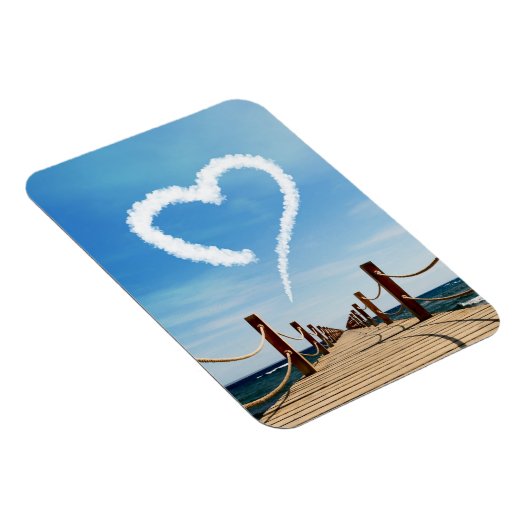 Endloser Pfad Herzförmige Cloud Magnet (Rechte Seite)