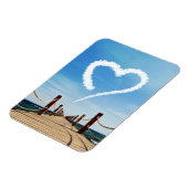 Endloser Pfad Herzförmige Cloud Magnet (Linke Seite)