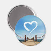 Endloser Pfad Herzförmige Cloud Magnet (Vorderseite/Rückseite)