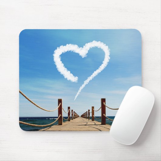 Endloser Pfad Herzförmige Cloud Mousepad (Mit Mouse)