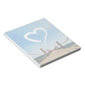 Endloser Pfad Herzförmige Cloud Notizblock (angewinkelt)