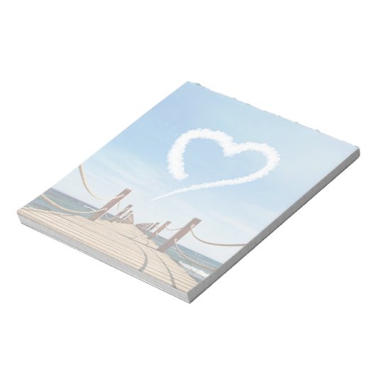 Endloser Pfad Herzförmige Cloud Notizblock (Rotiert)