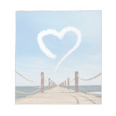 Endloser Pfad Herzförmige Cloud Notizblock (Vorderseite)