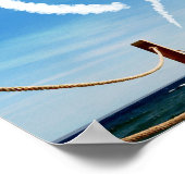 Endloser Pfad Herzförmige Cloud Poster (Ecke)