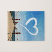 Endloser Pfad Herzförmige Cloud Puzzle (Horizontal)