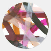 Endloser Pfad II Runder Aufkleber (Vorderseite)