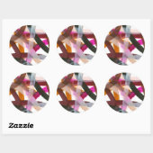 Endloser Pfad II Runder Aufkleber (Blatt)