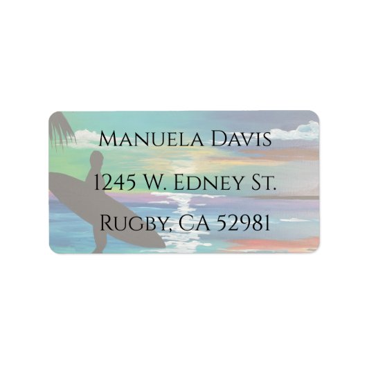 Endloser Sommer Adressaufkleber (Vorne)