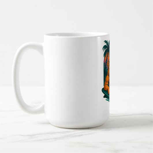 Endloser Sommer Bulldog - Retro Surf Kaffeetasse (Links)
