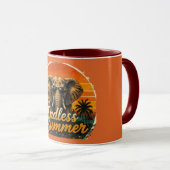 Endloser Sommer Elefant Tasse Rot (VorderseiteRechts)