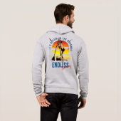 Endloser Sommer | Männer mit Vollzip Hoodie (Schwarz voll)