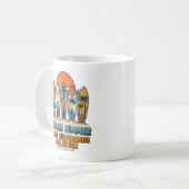 Endloser Sommer Retro-Surfboards Strand Kaffeetasse (Vorderseite Links)
