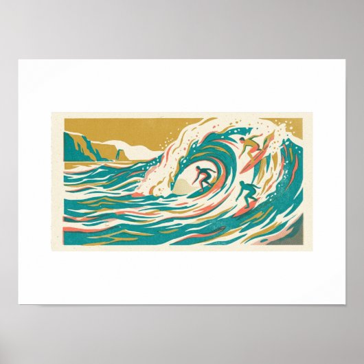 Endloser Sommer Risograph Poster (Vorne)